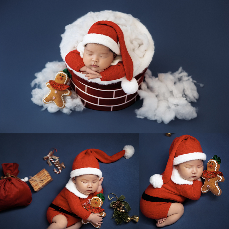 Baby Clothing 1 Year Old - Noel Baba Yenidoğan Fotoğraf Giyim Bebek