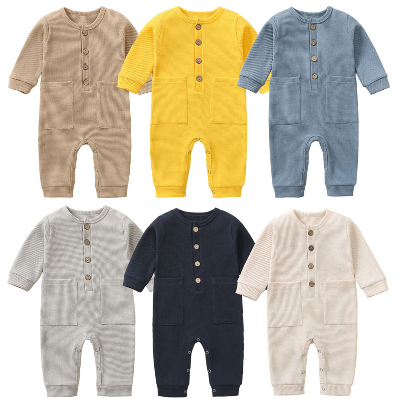 Baby Clothing Factory Shop - % 100 Pamuk Waffle Tek Parça