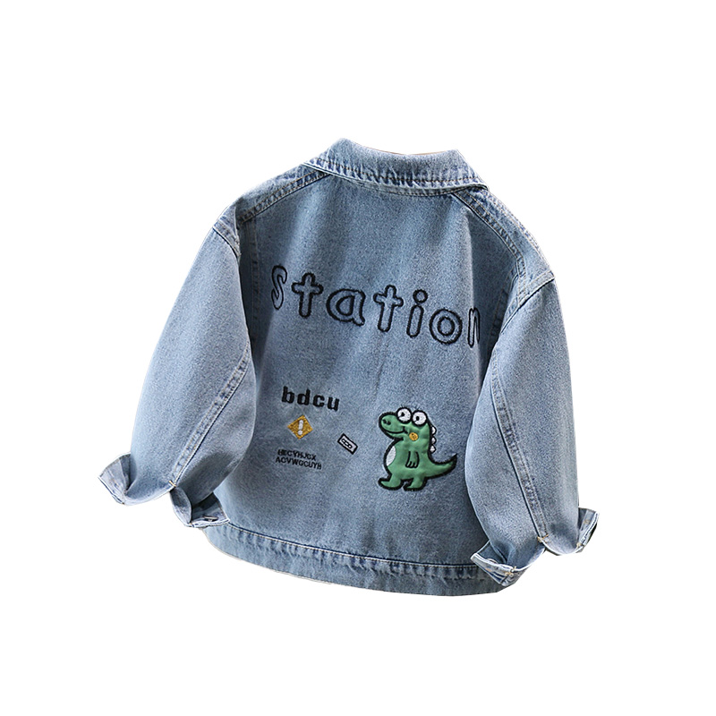 Baby Clothing Sets Boy - Sevimli Tarzı Bebek Çocuk Denim Ceket