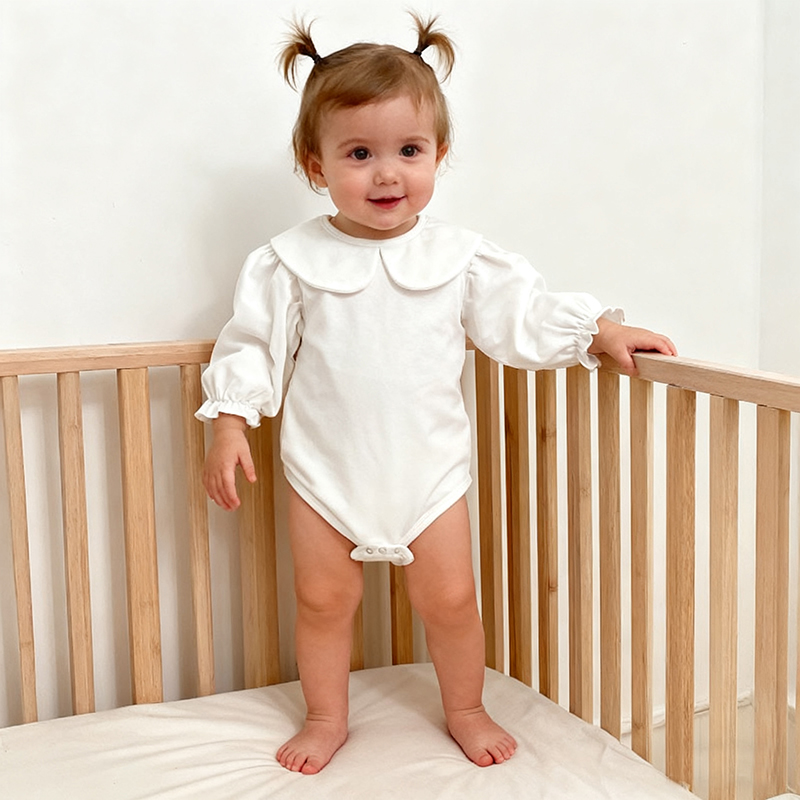 Bamboo Bodysuit Baby - Yeni 0-24M Bebek Kız Romper Bebek